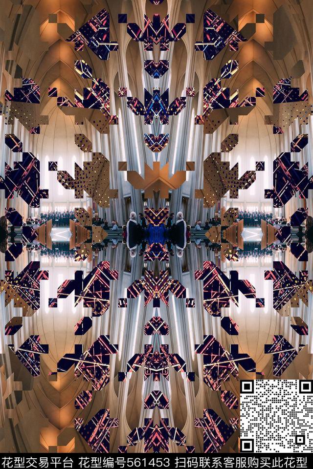 潮流复古男装华亿平台数码印花华亿平台下载（图片编号: 561453） - 瓦栏（Walan）