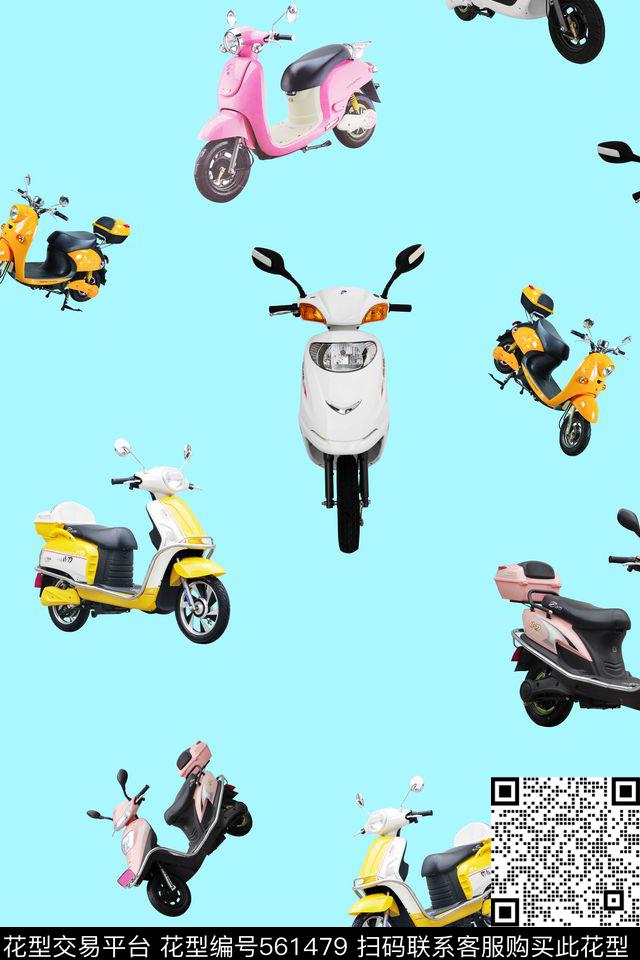 连衣裙女装T恤汽车数码印花华亿平台下载（图片编号: 561479） - 瓦栏（Walan）