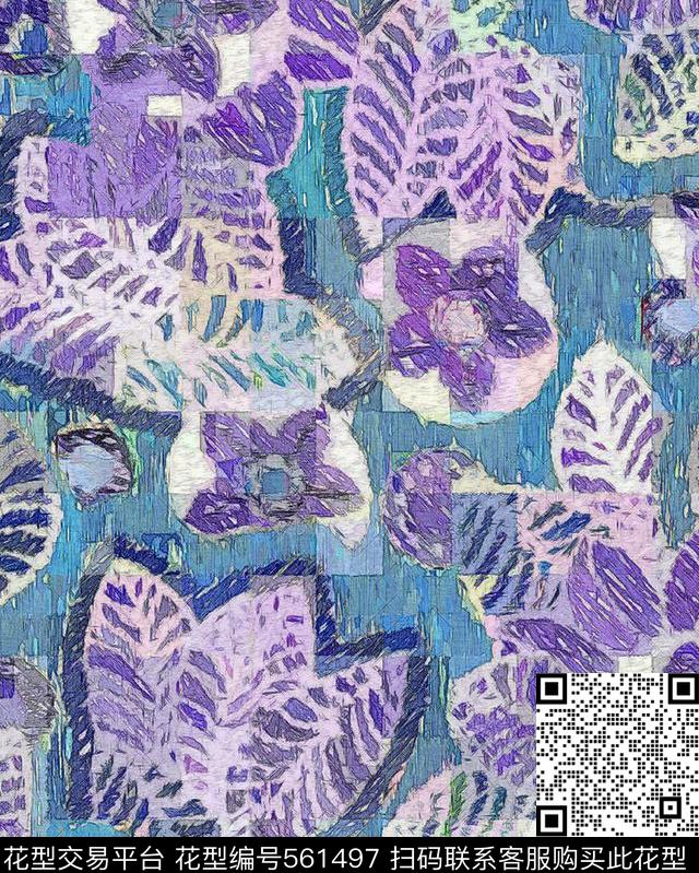 服装花卉数码数码印花华亿平台下载（图片编号: 561497） - 瓦栏（Walan）