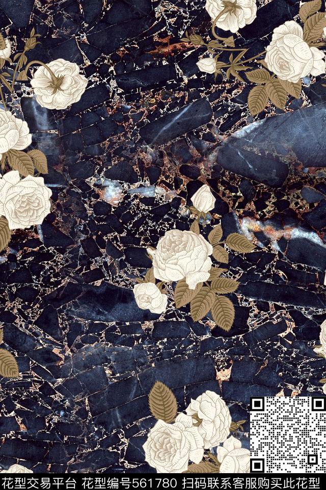 原创潮牌花卉数码印花华亿平台下载（图片编号: 561780） - 瓦栏（Walan）