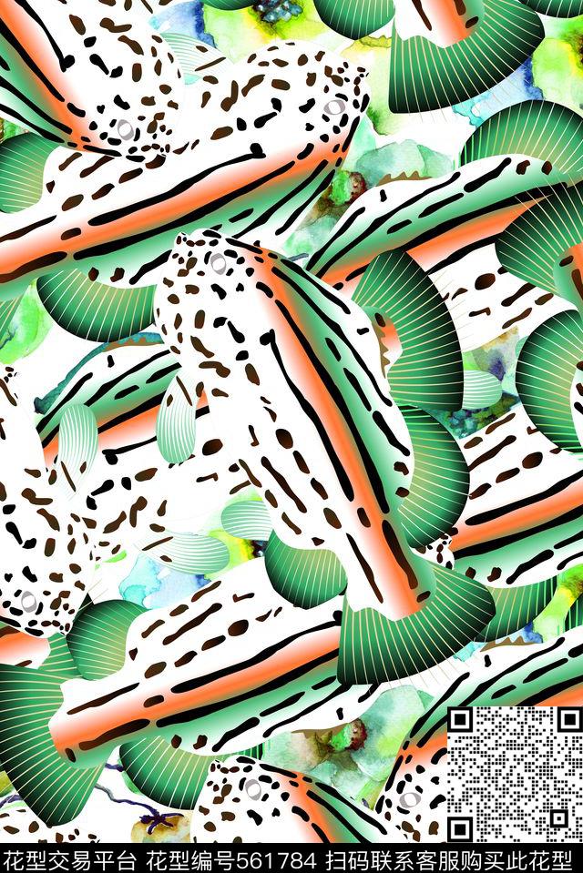 海洋生物鱼热带鱼数码印花华亿平台下载（图片编号: 561784） - 瓦栏（Walan）