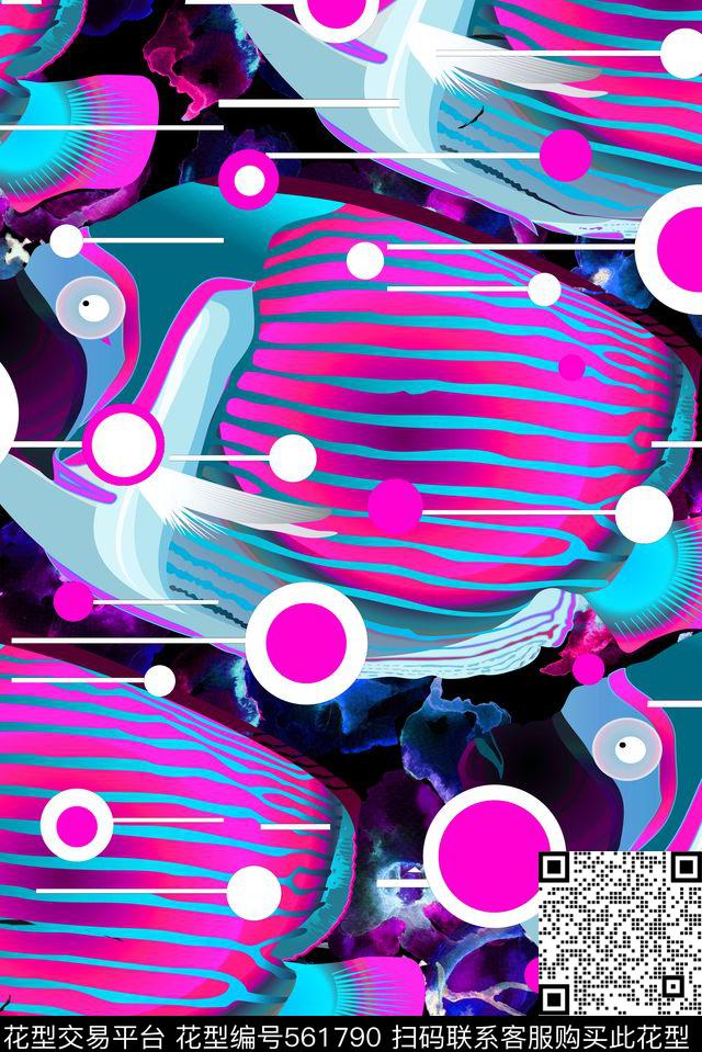 热带鱼海洋数码印花华亿平台下载（图片编号: 561790） - 瓦栏（Walan）