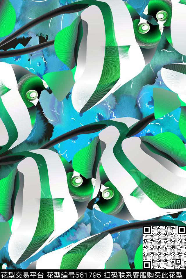 热带鱼海洋数码印花华亿平台下载（图片编号: 561795） - 瓦栏（Walan）