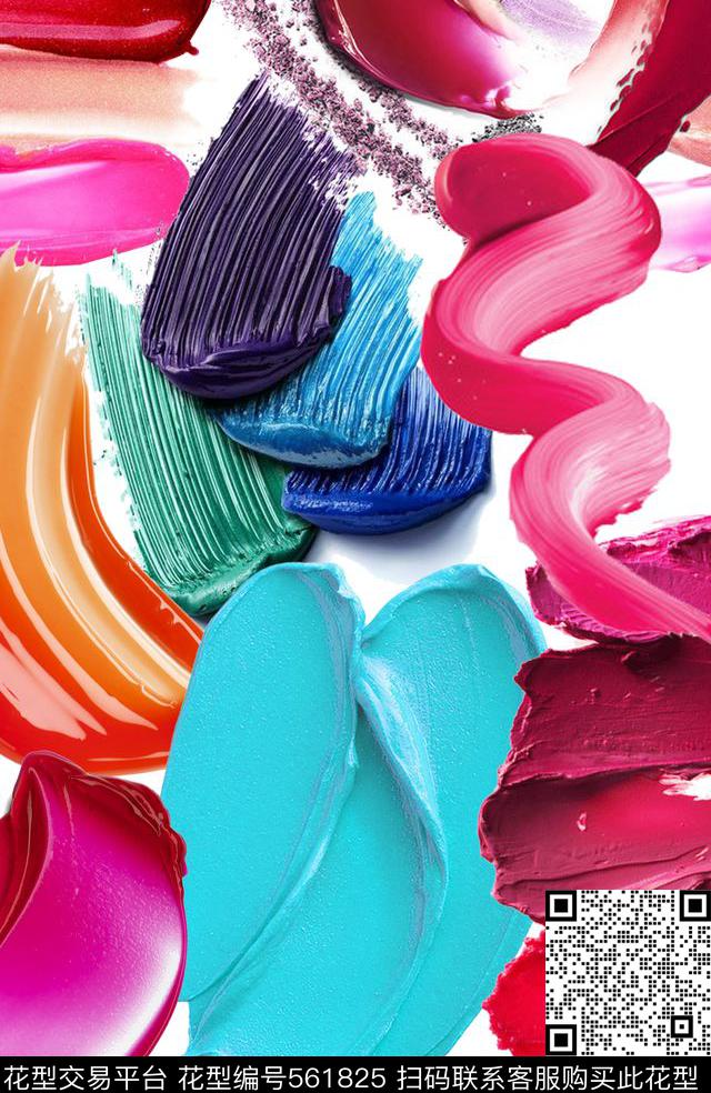 MAX-女装-抽象肌理抽象笔刷数码印花华亿平台下载（图片编号: 561825） - 瓦栏（Walan）