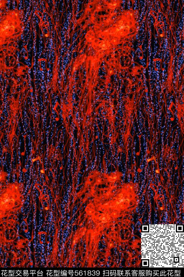 创意烦乱肌理传统印花华亿平台下载（图片编号: 561839） - 瓦栏（Walan）
