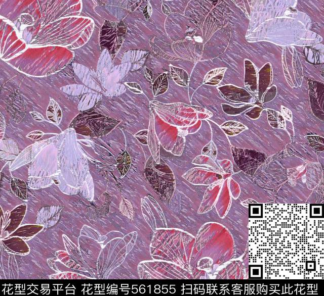 花卉服装数码数码印花华亿平台下载（图片编号: 561855） - 瓦栏（Walan）