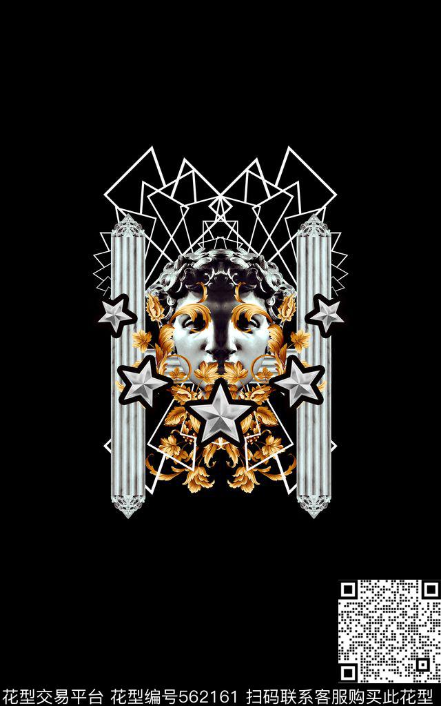 潮流创意雕塑数码印花华亿平台下载（图片编号: 562161） - 瓦栏（Walan）