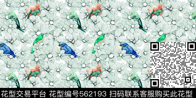 时尚休闲复古数码印花华亿平台下载（图片编号: 562193） - 瓦栏（Walan）