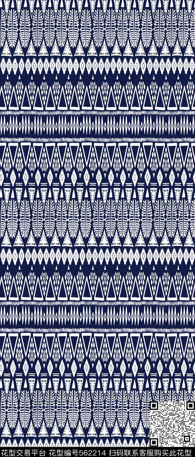 抽象几何满铺传统印花华亿平台下载（图片编号: 562214） - 瓦栏（Walan）