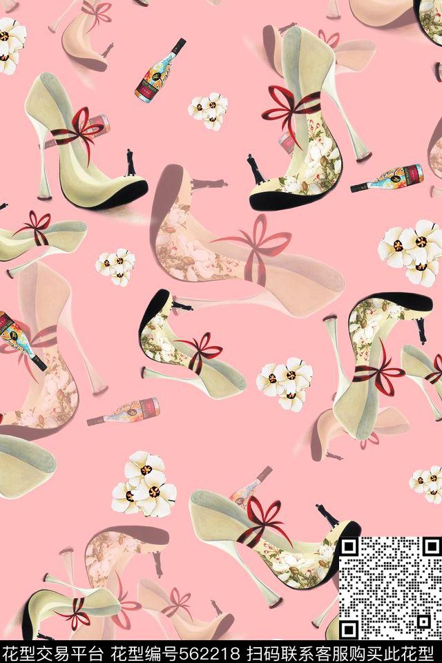 卡通潮流时尚大牌女装数码印花华亿平台下载（图片编号: 562218） - 瓦栏（Walan）