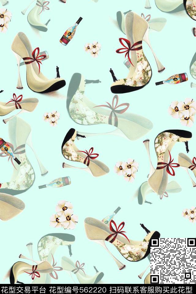 潮流时尚大牌服装面料印花数码印花华亿平台下载（图片编号: 562220） - 瓦栏（Walan）