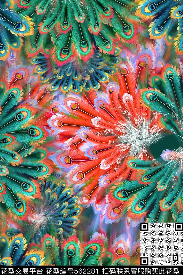 女装四方连续动物皮纹数码印花华亿平台下载（图片编号: 562281） - 瓦栏（Walan）