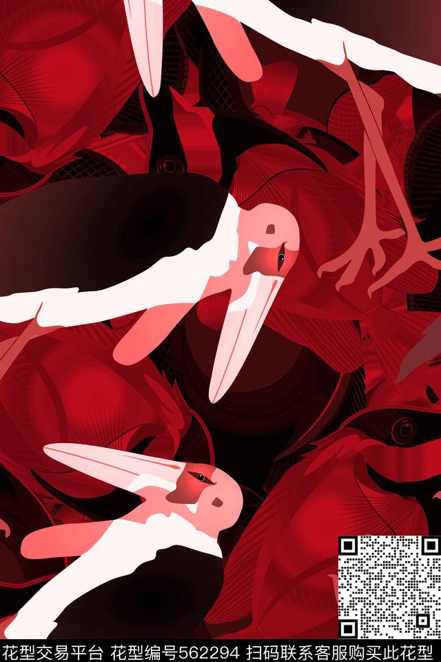 动物数码印花华亿平台下载（图片编号: 562294） - 瓦栏（Walan）