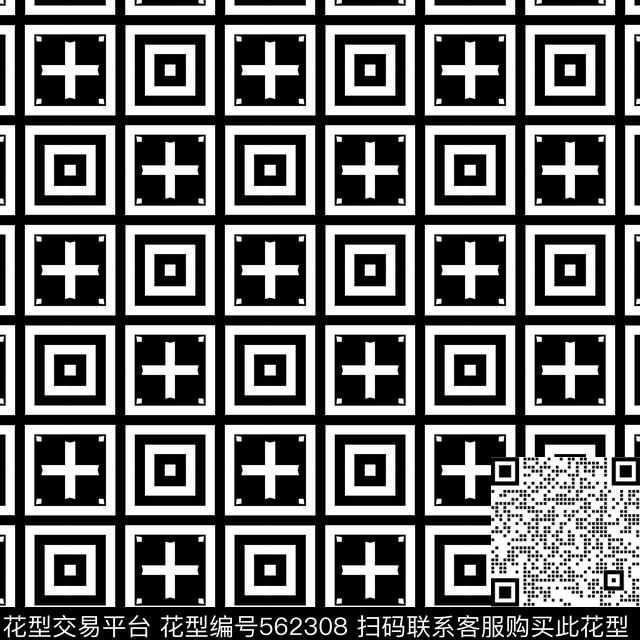 女装几何格子传统印花华亿平台下载（图片编号: 562308） - 瓦栏（Walan）