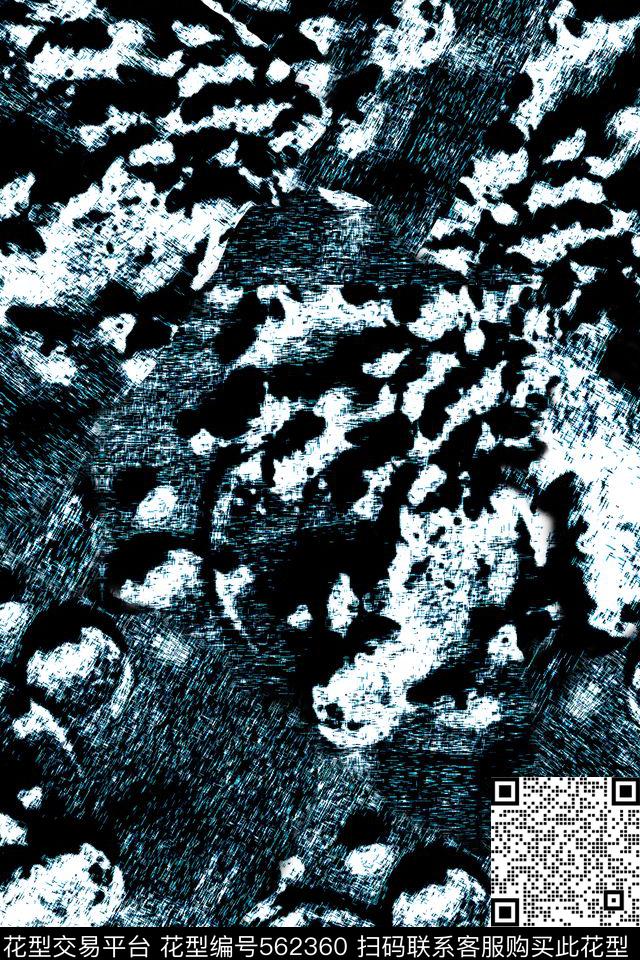 抽象几何线条数码印花华亿平台下载（图片编号: 562360） - 瓦栏（Walan）
