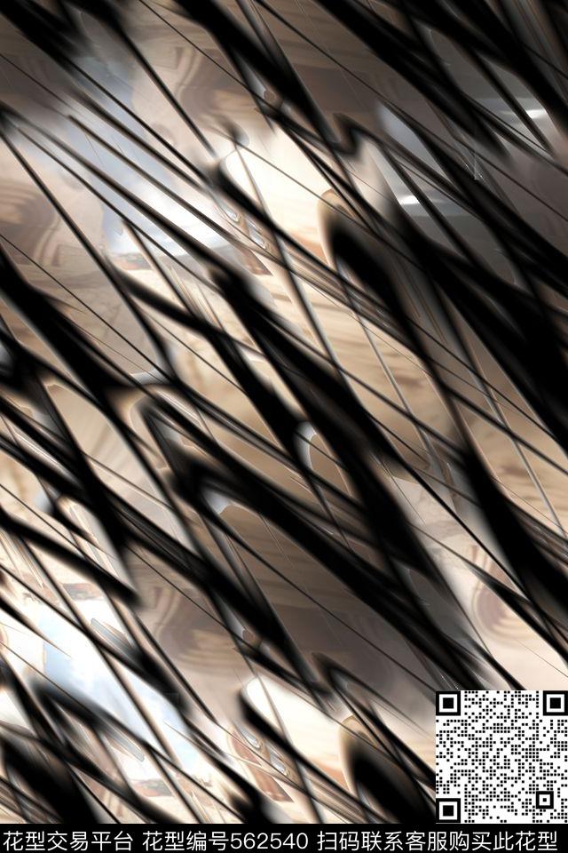 抽象大理石纹样服装面料华亿平台休闲时尚抽象水彩复古几何数码印花华亿平台下载（图片编号: 562540） - 瓦栏（Walan）