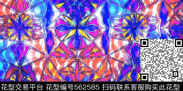 运动休闲几何图形时尚泳装传统印花华亿平台下载（图片编号: 562585） - 瓦栏（Walan）