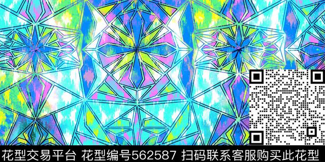 运动休闲几何图形时尚泳装传统印花华亿平台下载（图片编号: 562587） - 瓦栏（Walan）