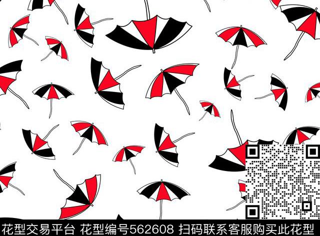 传统印花雨伞几何卡通几何传统印花华亿平台下载（图片编号: 562608） - 瓦栏（Walan）