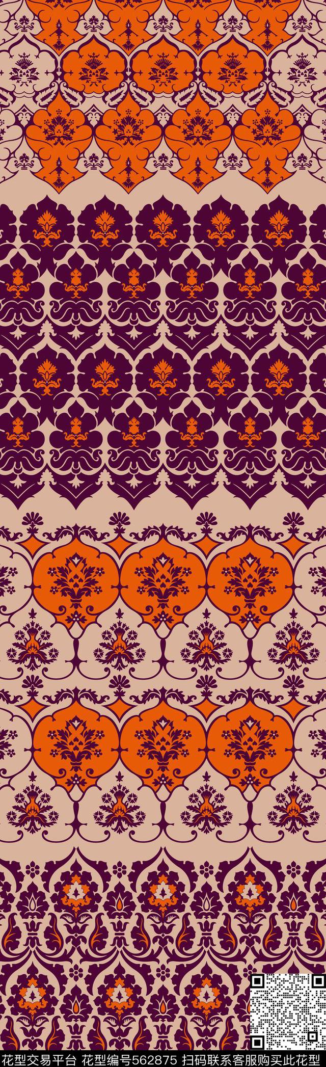 民族风东南亚宫廷纹饰传统印花华亿平台下载（图片编号: 562875） - 瓦栏（Walan）