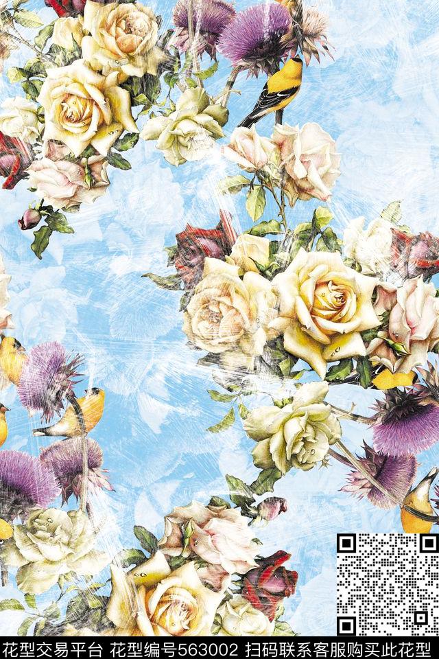 潮流时尚大牌动感线条服装数码印花华亿平台下载（图片编号: 563002） - 瓦栏（Walan）