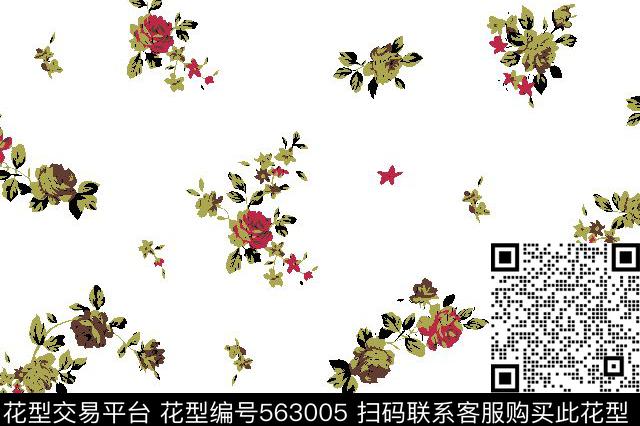 2016春夏靓仔男装清新小碎花传统印花华亿平台下载（图片编号: 563005） - 瓦栏（Walan）