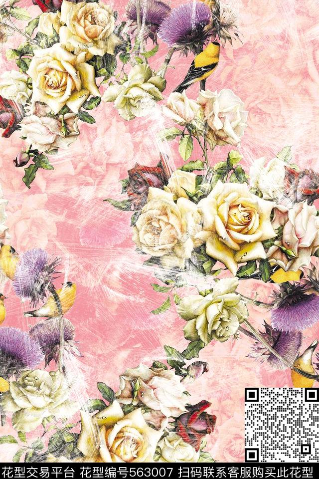 潮流时尚大牌动感线条服装数码印花华亿平台下载（图片编号: 563007） - 瓦栏（Walan）