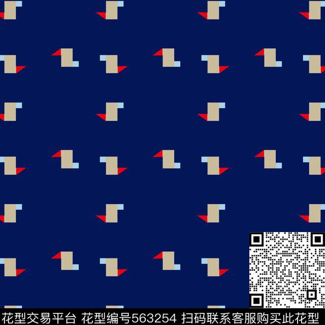 彩色拼接几何现代数码印花华亿平台下载（图片编号: 563254） - 瓦栏（Walan）