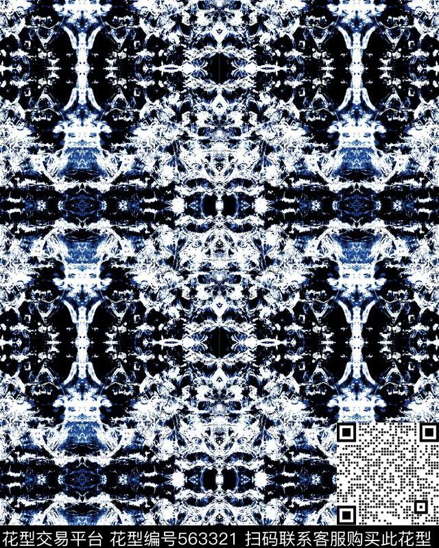 抽象印花时尚纹理数码印花华亿平台下载（图片编号: 563321） - 瓦栏（Walan）