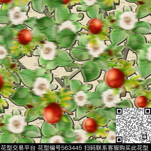花果油画满版花卉时尚大牌潮流女装外套休闲写意数码印花华亿平台下载（图片编号: 563445） - 瓦栏（Walan）