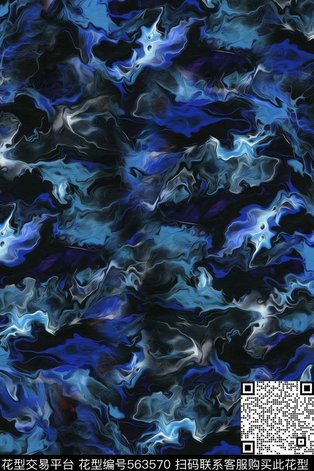 抽象肌理纹理数码印花华亿平台下载（图片编号: 563570） - 瓦栏（Walan）