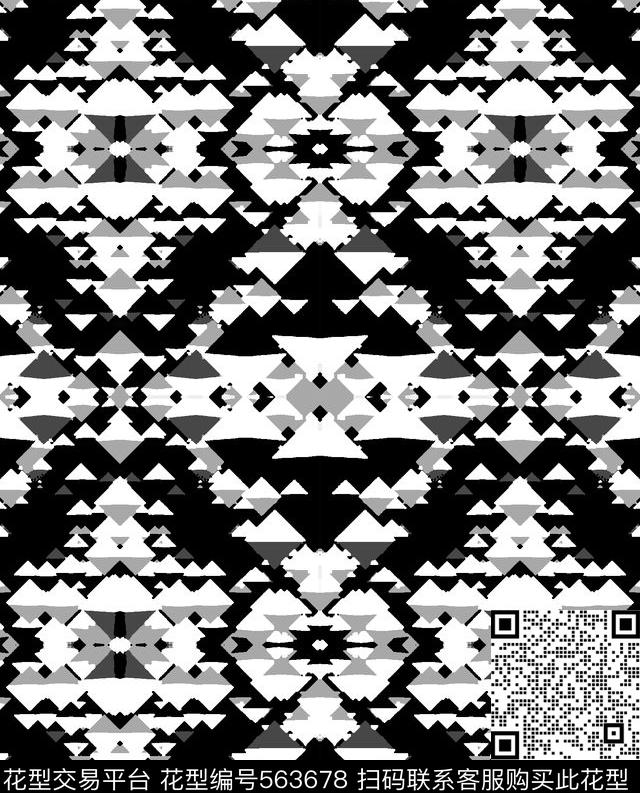 抽象男装图案几何拼块男装男装衬衫图案传统印花华亿平台下载（图片编号: 563678） - 瓦栏（Walan）