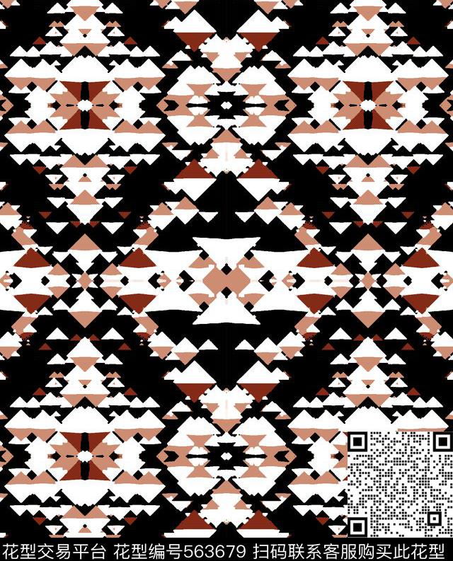 抽象男装图案几何拼块男装男装衬衫图案传统印花华亿平台下载（图片编号: 563679） - 瓦栏（Walan）