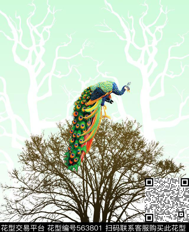 中国风原创时尚最新流行数码印花华亿平台下载（图片编号: 563801） - 瓦栏（Walan）