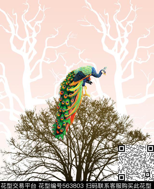 中国风原创时尚最新流行数码印花华亿平台下载（图片编号: 563803） - 瓦栏（Walan）