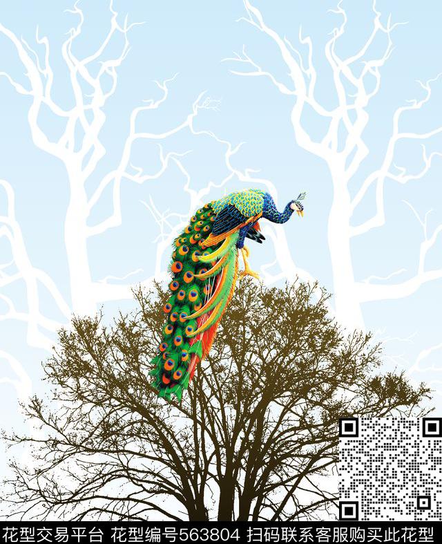 中国风原创时尚最新流行数码印花华亿平台下载（图片编号: 563804） - 瓦栏（Walan）