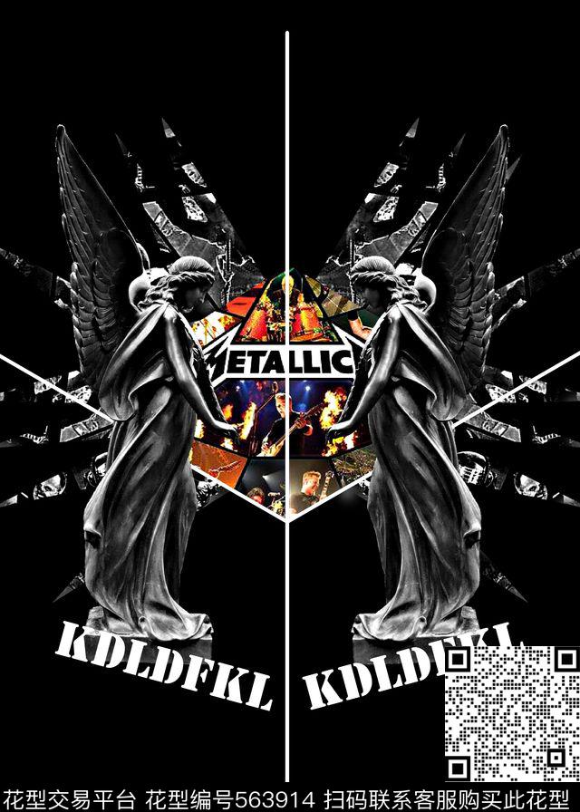 时尚潮流大牌女石像数码印花华亿平台下载（图片编号: 563914） - 瓦栏（Walan）