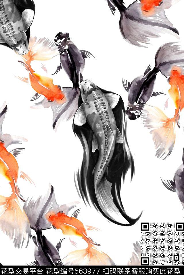 潮牌大牌纪梵希风格数码印花华亿平台下载（图片编号: 563977） - 瓦栏（Walan）