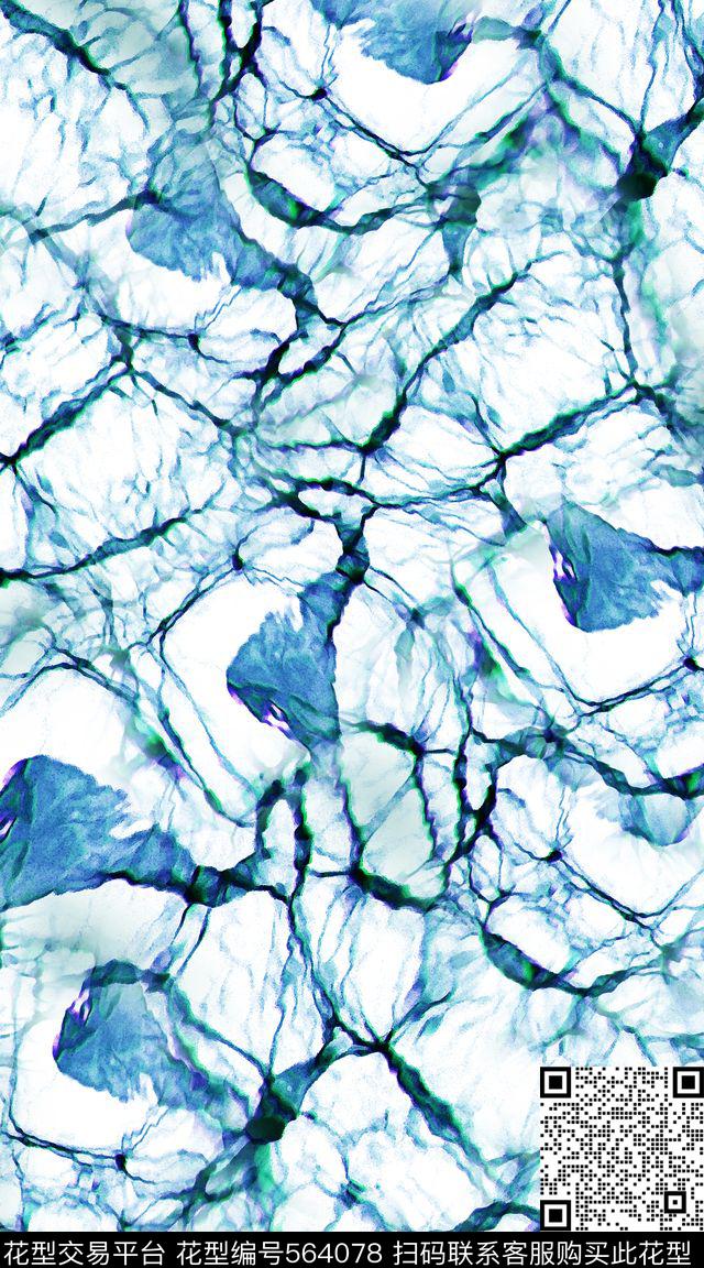 层次抽象创意数码印花华亿平台下载（图片编号: 564078） - 瓦栏（Walan）