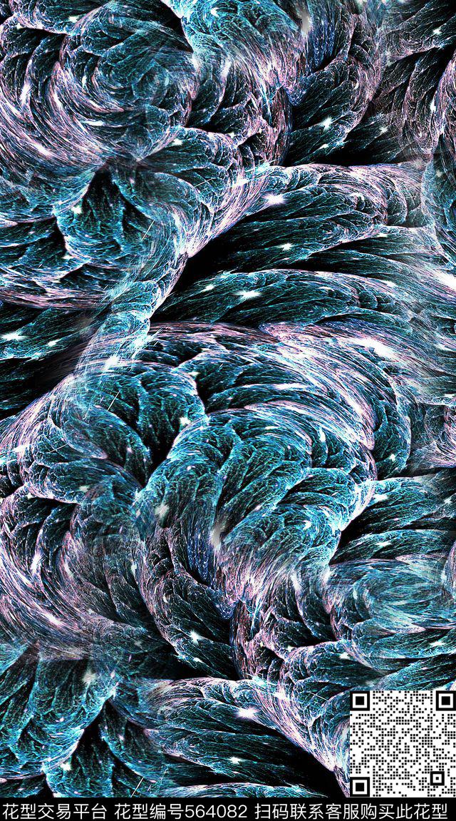 抽象创意分型数码印花华亿平台下载（图片编号: 564082） - 瓦栏（Walan）