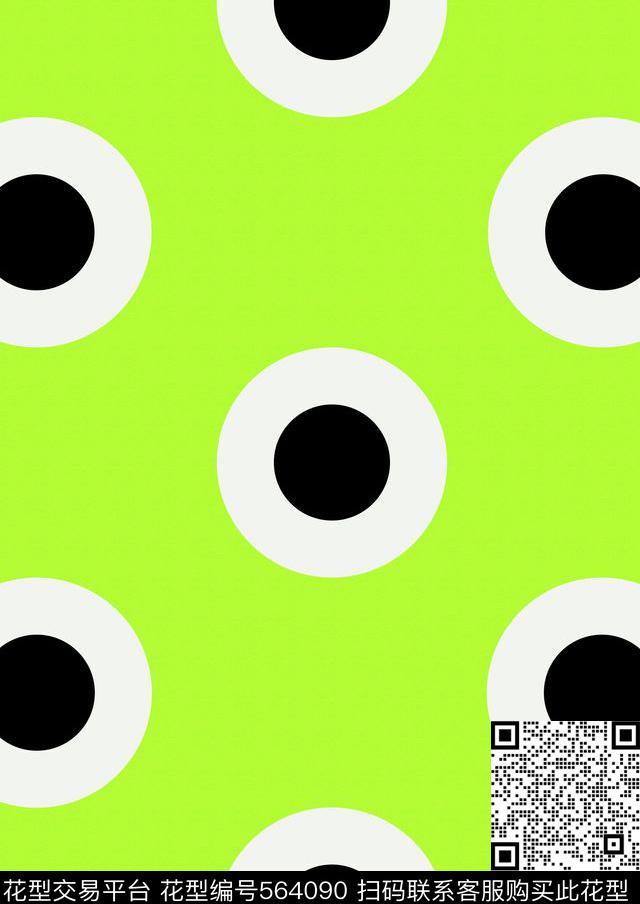 时尚几何数码印花华亿平台下载（图片编号: 564090） - 瓦栏（Walan）