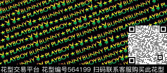 卡通Playboy花花公子传统印花华亿平台下载（图片编号: 564199） - 瓦栏（Walan）