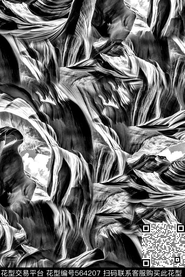 T恤衬衫夹克卫衣棉服抽象肌理纹复古数码印花华亿平台下载（图片编号: 564207） - 瓦栏（Walan）