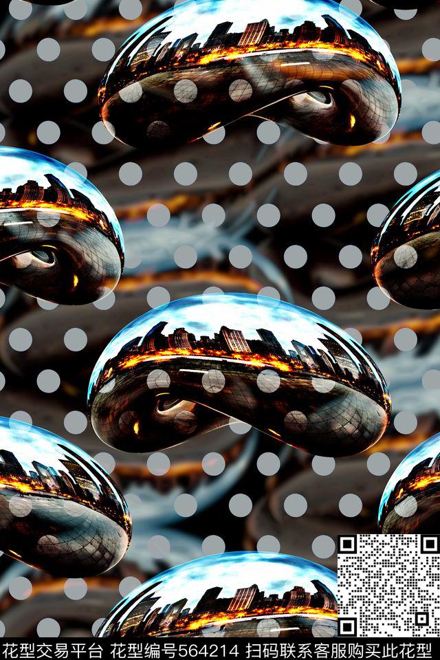 JustCavalliT恤衬衫夹克棉服卫衣波点数码印花华亿平台下载（图片编号: 564214） - 瓦栏（Walan）