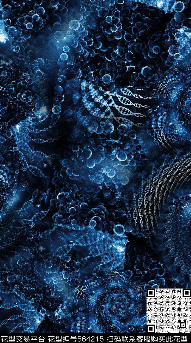 潮流数码服装面料抽象炫彩荧光时尚创意渐变数码印花华亿平台下载（图片编号: 564215） - 瓦栏（Walan）