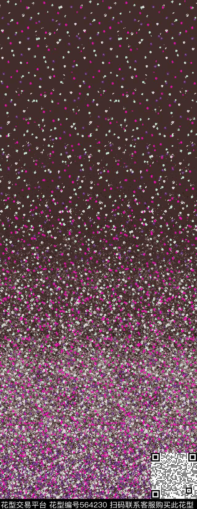 独幅小碎花小碎花独幅小花传统印花华亿平台下载（图片编号: 564230） - 瓦栏（Walan）