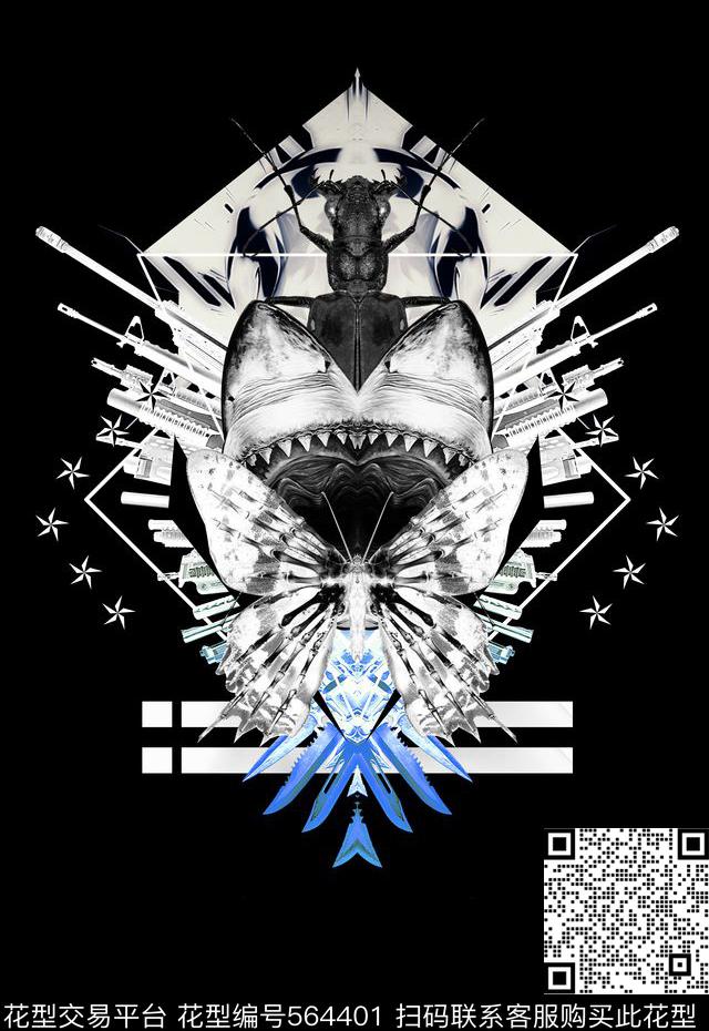 潮流时尚定位大牌个性男装数码印花华亿平台下载（图片编号: 564401） - 瓦栏（Walan）