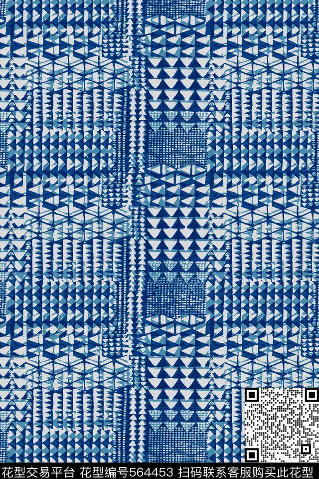 复古变形几何服装传统印花华亿平台下载（图片编号: 564453） - 瓦栏（Walan）