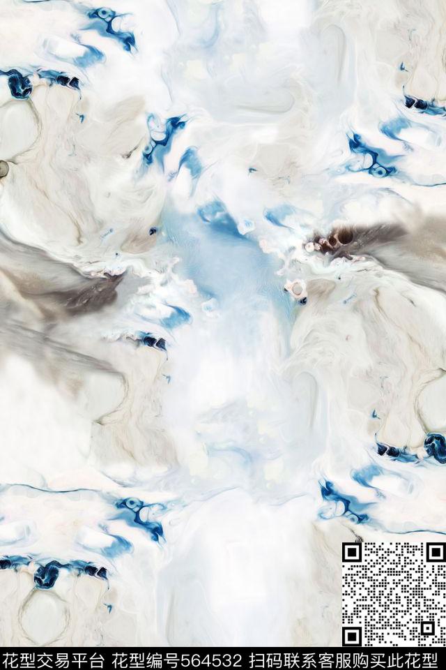 纹理抽象肌理数码印花华亿平台下载（图片编号: 564532） - 瓦栏（Walan）