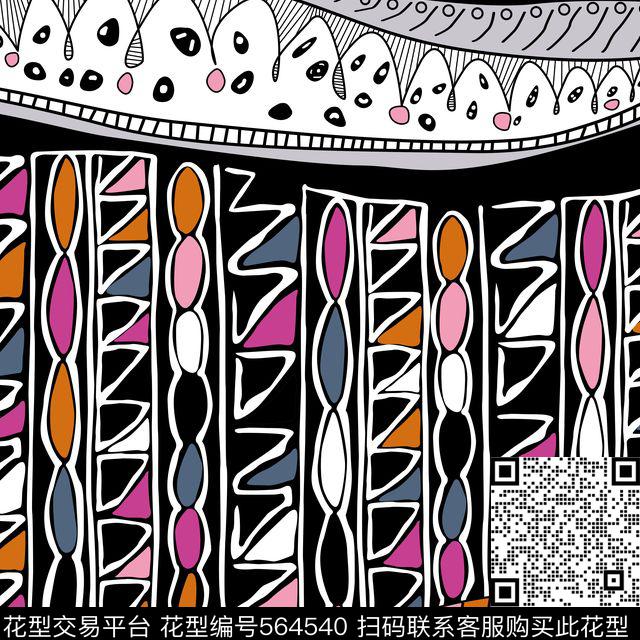 传统印花条纹几何民族条纹传统印花华亿平台下载（图片编号: 564540） - 瓦栏（Walan）